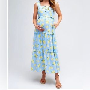 NOM maternity maxi dress